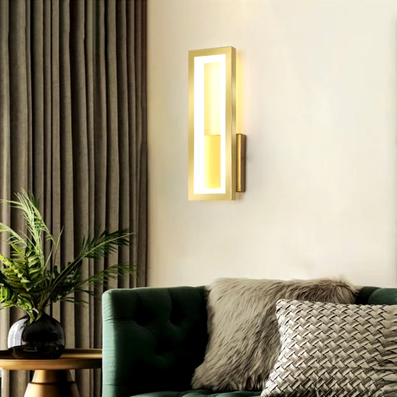 Sleek Modern Minimalist LED Wall Lamps - Stylish Black & White Sconces for Living Room & Bedroom Decor, 16W Aisle Lighting
